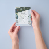 BUDGET Zee Glasgroene Eucalyptus Bladeren Trouwfee Flyer (Hand)