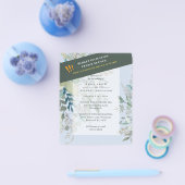 BUDGET Zee Glasgroene Eucalyptus Bladeren Trouwfee Flyer (Enkel)