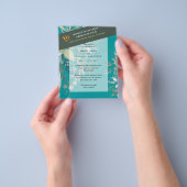 BUDGET Zee Glasgroene Eucalyptus Bladeren Trouwfee Flyer (Hand)