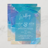 BUDGET Zee Glass Blauwgroen Blue Ocean Beach Zee W (Voorkant / Achterkant)