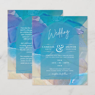 BUDGET Zee Glass Blauwgroen Blue Ocean Beach Zee W