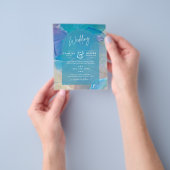 BUDGET Zee Glass Blauwgroen Blue Ocean Beach Zee W Flyer (Hand)