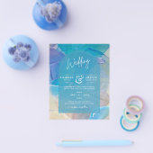 BUDGET Zee Glass Blauwgroen Blue Ocean Beach Zee W Flyer (Enkel)