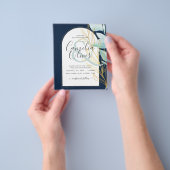 BUDGET Zee Glass Gold Leaf Ampersand Weddenschap Flyer (Hand)