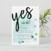 BUDGET Zee Glass Modern Abstract huwelijk Kaart (Staand voorkant)