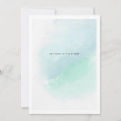 BUDGET Zee Glass Modern Abstract huwelijk Kaart (Achterkant)