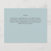 BUDGET Zee Glass Sage Green Monochrome Weddenschap Flyer (Achterkant)