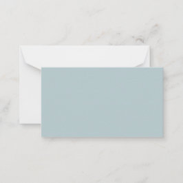 BUDGET Zee Glass Sage Green Monochrome Weddenschap Notitiekaartje