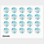 BUDGET Zee Glass Shades Waterverf Weddenschap Ronde Sticker (Vel)