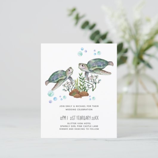 BUDGET Zee Turtles Beach Weddenschap (Staand voorkant)