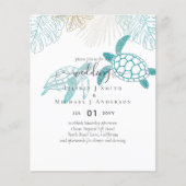 BUDGET Zee Turtles Weddenschappen Moderne Line Art (Voorkant)