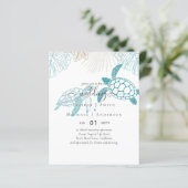 BUDGET Zee Turtles Weddenschappen Moderne Line Art (Staand voorkant)