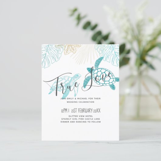 BUDGET Zee Turtles Weddenschappen Moderne Line Art (Staand voorkant)