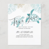 BUDGET Zee Turtles Weddenschappen Moderne Line Art (Voorkant)