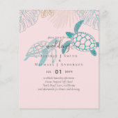 BUDGET Zee Turtles Weddenschappen Moderne Line Art (Voorkant)