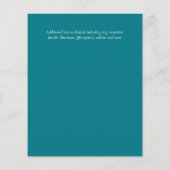 BUDGET Zee Turtles Wedding Moderne Flyer (Achterkant)