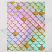 Budget Zeemeermin 1e Verjaardagsfeest Flyer (Achterkant)