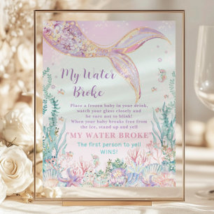Budget Zeemeermin Baby shower Mijn Water Broke Fun