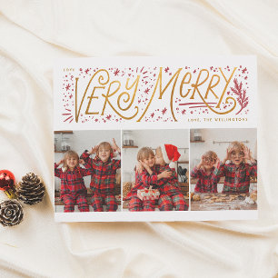 Budget Zeer vrolijke hand belettering 3 foto kerst
