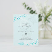 BUDGET Zeeschildpadden STRAND Bruiloft Koraal Teal (Staand voorkant)