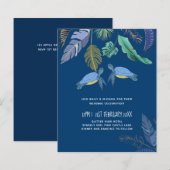 BUDGET Zeeschildpadden Trouwen Blauw Geel (Voorkant / Achterkant)