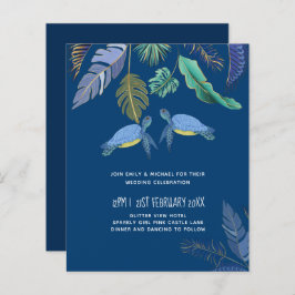 BUDGET Zeeschildpadden Trouwen Blauw Geel