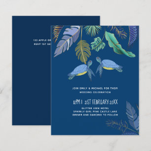 BUDGET Zeeschildpadden Trouwen Blauw Geel