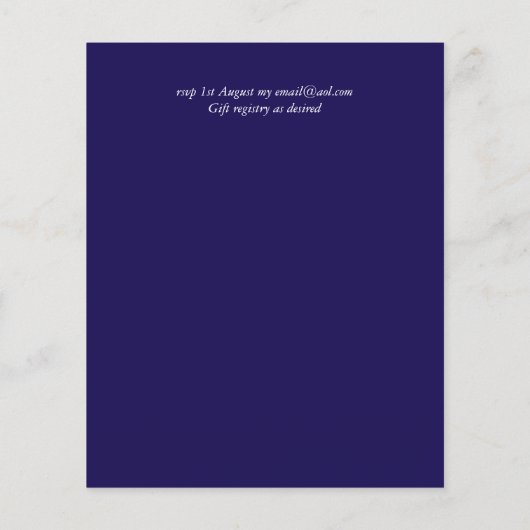 BUDGET Zeevaart Trouwlocatie Uitnodiging (Achterkant)