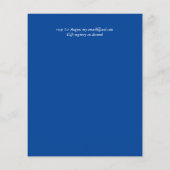 BUDGET Zeilbestemming Trouwfeest Uitnodiging (Achterkant)