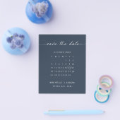 BUDGET zeilkalender Save the Date Flyer (Enkel)