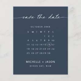 BUDGET zeilkalender Save the Date Flyer