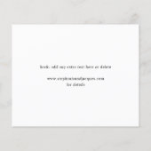 Budget Zijde V Foto Modern Save the Date (Achterkant)