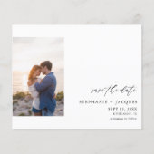 Budget Zijde V Foto Modern Save the Date (Voorkant)