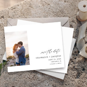 Budget Zijde V Foto Modern Save the Date