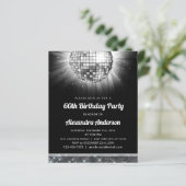 Budget Zilver 60e Verjaardagsfeest 70's Disco Ball (Staand voorkant)