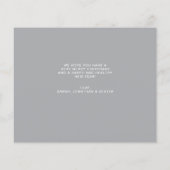 BUDGET Zilver Vrolijk Kerst Hart Script 5 Foto (Achterkant)