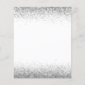 Budget zilver Wit Elke leeftijd Glitter Flyer (Achterkant)