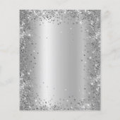 Budget Zilveren Glitter Metaal 50ste Verjaardag Ui (Achterkant)