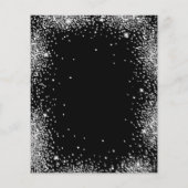 Budget Zilveren Glitter Zwart 13e Verjaardag Uitno (Achterkant)