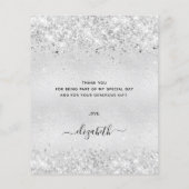 BUDGET zilverglitterstof op jaardag bedankt (Achterkant)