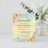 Budget zo mooi als uitnodiging tot Baby shower (Staand voorkant)