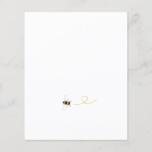 Budget zo mooi als uitnodiging tot Baby shower (Achterkant)