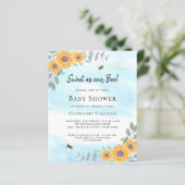 Budget zo mooi als uitnodiging tot Baby shower (Staand voorkant)