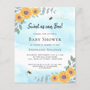 Budget zo mooi als uitnodiging tot Baby shower