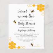 Budget zo mooi als uitnodiging tot Baby shower (Voorkant)