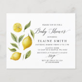 Budget Zomer Citroen Limoen Citrus Baby shower (Voorkant)