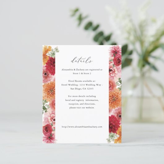 Budget Zomer Multi Kleur Bloemen Details (Staand voorkant)