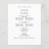 Budget Zomer Multi Kleur Bloemen Trouwprogramma 2 (Achterkant)