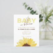 Budget Zonnebloem Baby in Bloom Shower Party (Staand voorkant)
