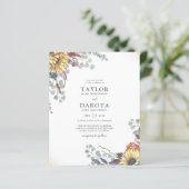 Budget Zonnebloem & Eucalyptus Groene Huwelijk (Staand voorkant)